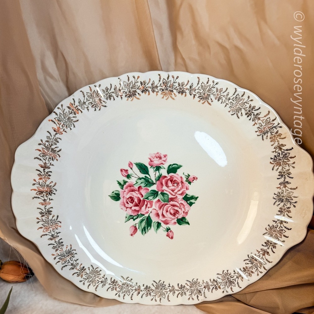 Floral China Bouquet Platter - Picture 2 of 9